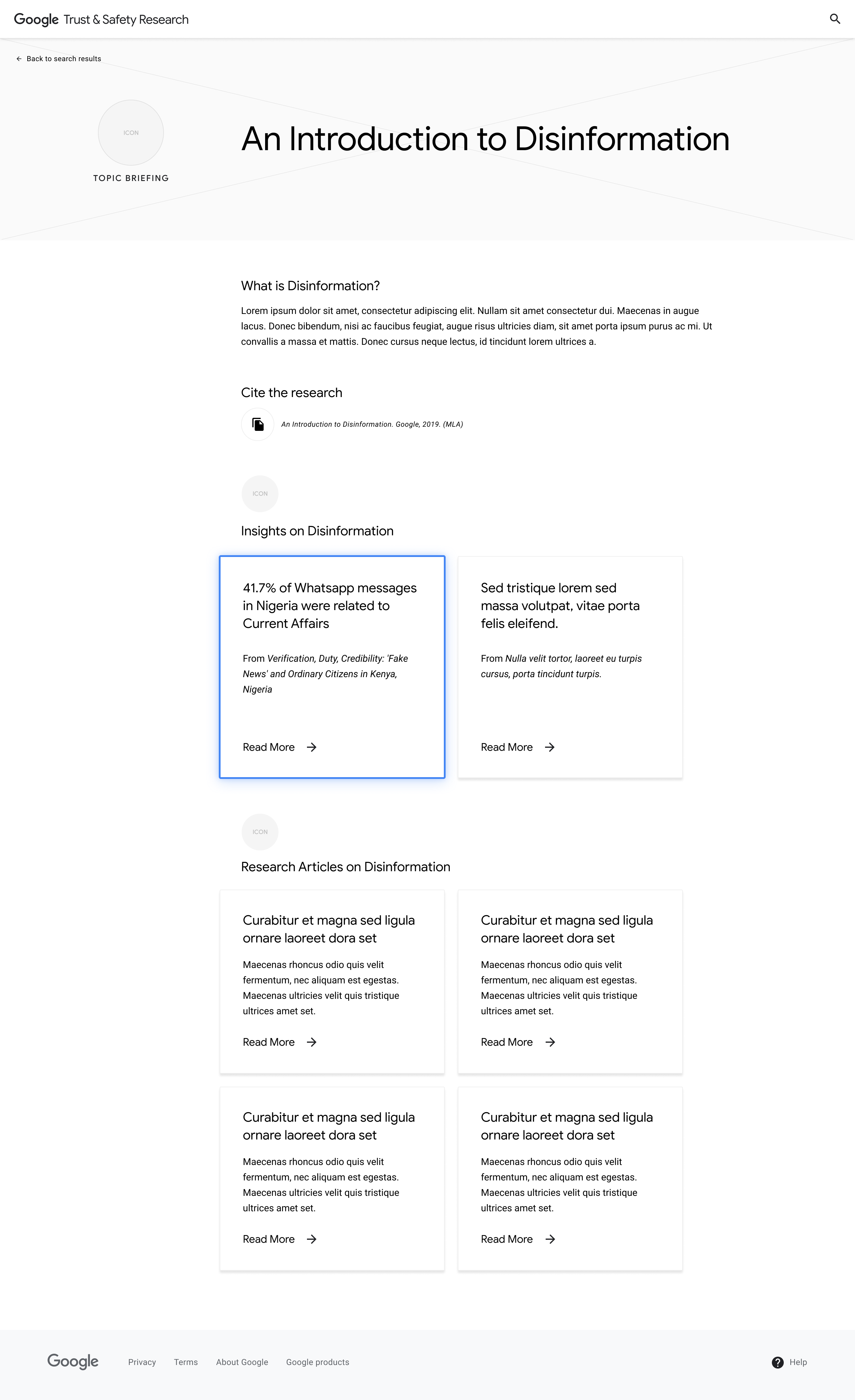 Topic Briefing page an Insight highlighted.
